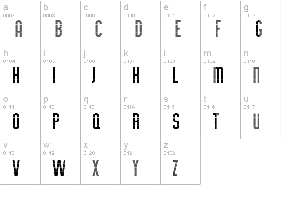 CgSectionBdCd lowercase a-z preview