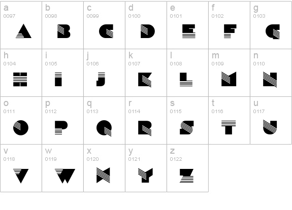 CgSinaloa lowercase a-z preview