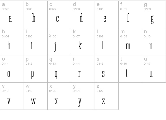 CgTowerCd lowercase a-z preview