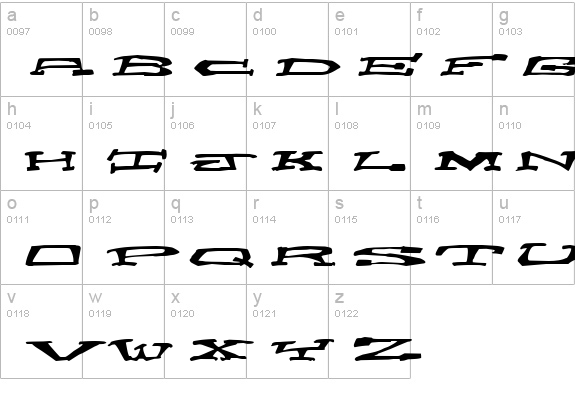 Chain Crank lowercase a-z preview
