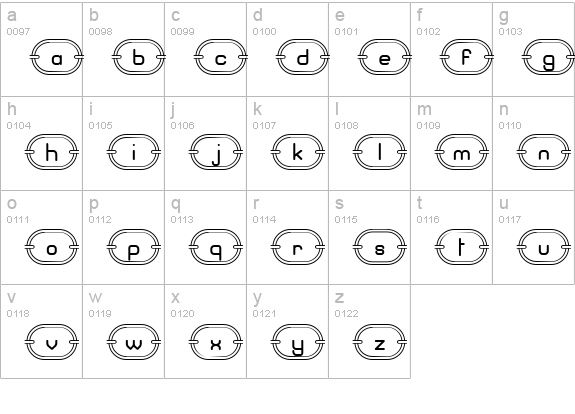 Chainz G98 lowercase a-z preview