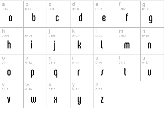 ChaletComprime CologneSeventy lowercase a-z preview