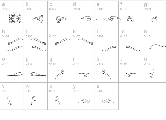 Chameleon Sketch Extra lowercase a-z preview