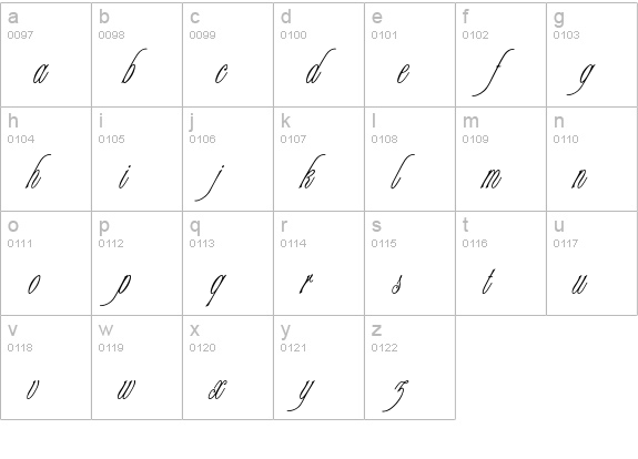 Champagne lowercase a-z preview