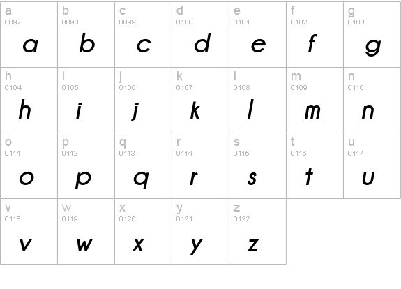 Champagne & Limousines Bold Italic lowercase a-z preview