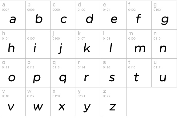 Chams Bold Italic lowercase a-z preview