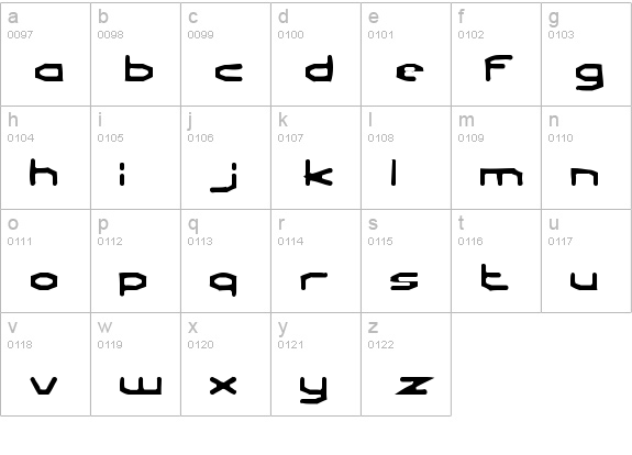 Charles in Charge Gaunt lowercase a-z preview