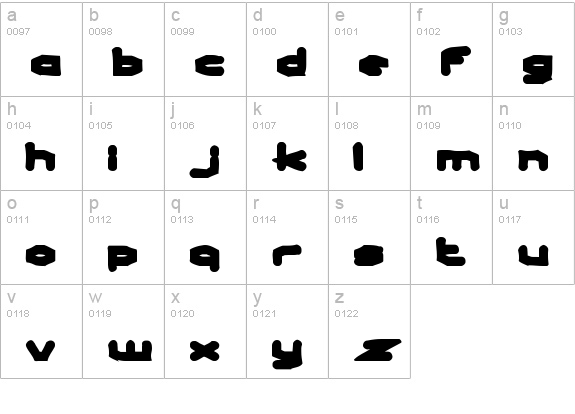 Charles in Charge Ink lowercase a-z preview