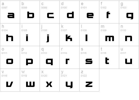 Charlie Brown M54 lowercase a-z preview