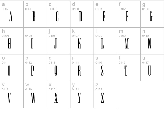 Charmeur lowercase a-z preview