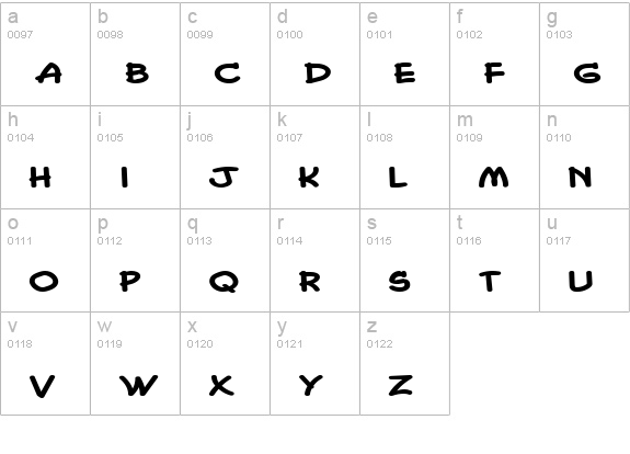 Chasm Extended Heavy Normal lowercase a-z preview