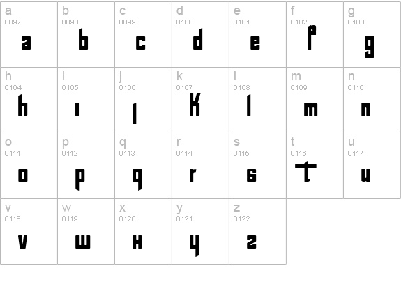Chatty Cocktails lowercase a-z preview