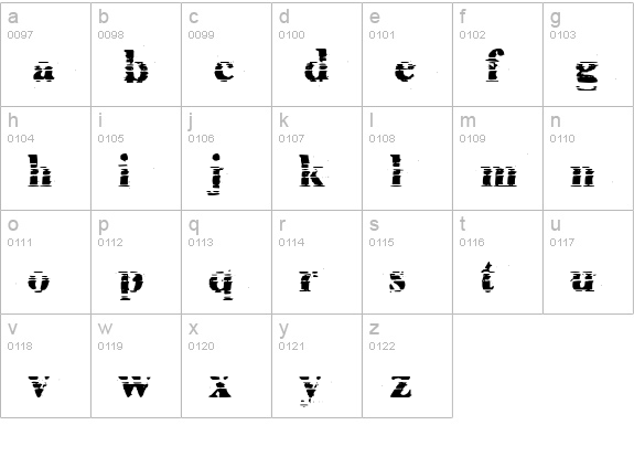 Cheap Ink killed my Printer lowercase a-z preview