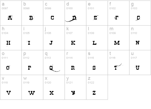 Cheap stealer lowercase a-z preview