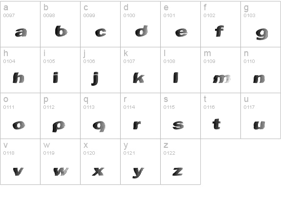 Chefs Slice Novice lowercase a-z preview