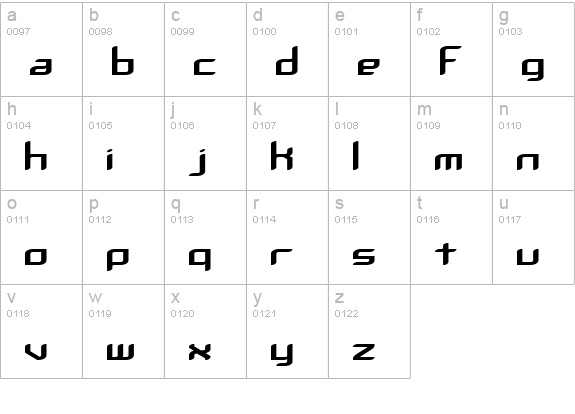 Chemical Reaction A BRK lowercase a-z preview