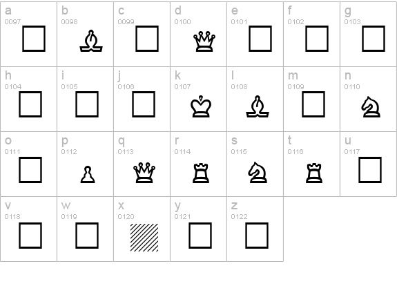 Cheq lowercase a-z preview