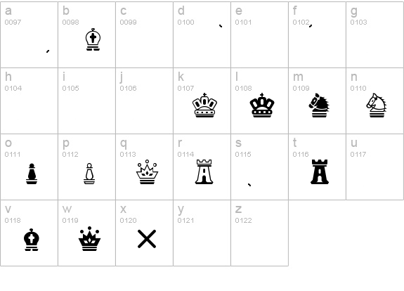 Chess Magnetic lowercase a-z preview