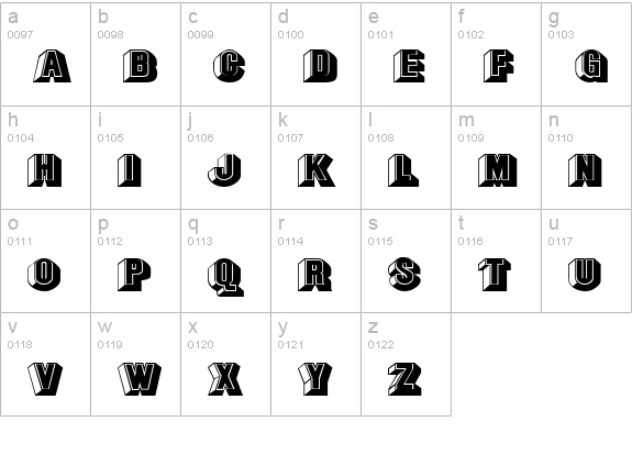 ChocolateExtended Normal lowercase a-z preview
