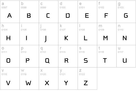 ChollaWideSmallCaps lowercase a-z preview