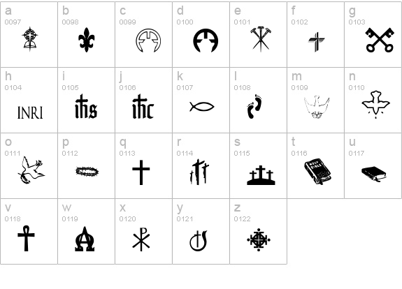 Christendom lowercase a-z preview