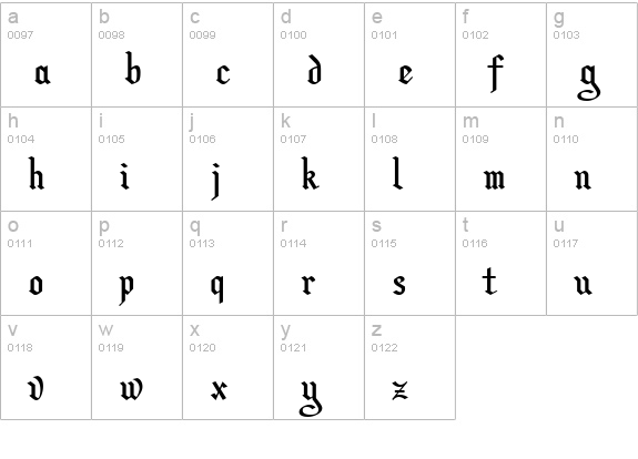 Christmas Card II lowercase a-z preview