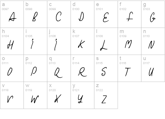 Christmas Curls lowercase a-z preview