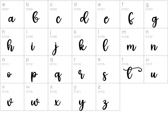 Christmas Gnome lowercase a-z preview