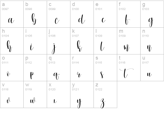 Christmas Melody2 lowercase a-z preview