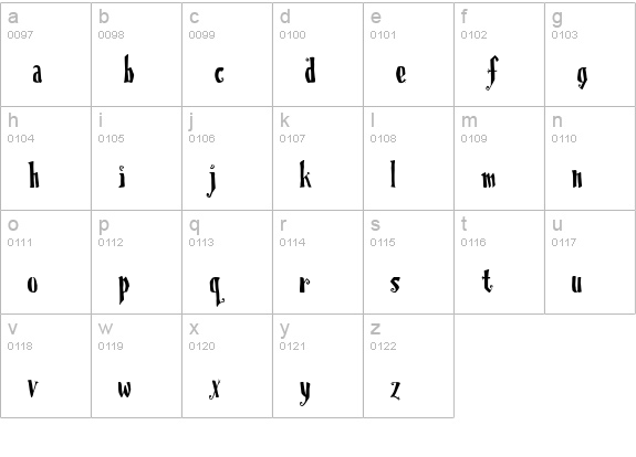 Christmas On Crack lowercase a-z preview