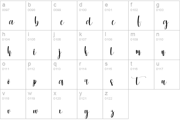 Christmas Valentine lowercase a-z preview