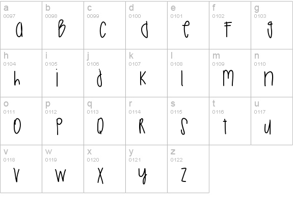 ChristmasSeason lowercase a-z preview