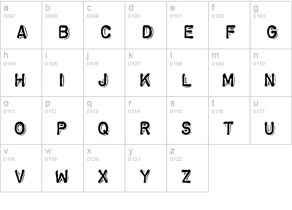 ChromosomeHeavy lowercase a-z preview