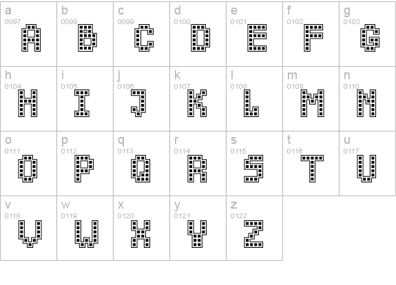 Chucky Mendoza-Regular lowercase a-z preview