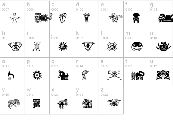 Cibola lowercase a-z preview