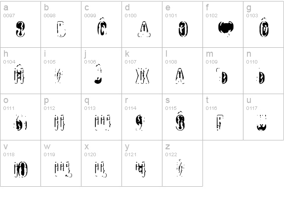 CICOPACO lowercase a-z preview