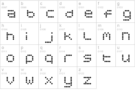 Circle30-Regular lowercase a-z preview