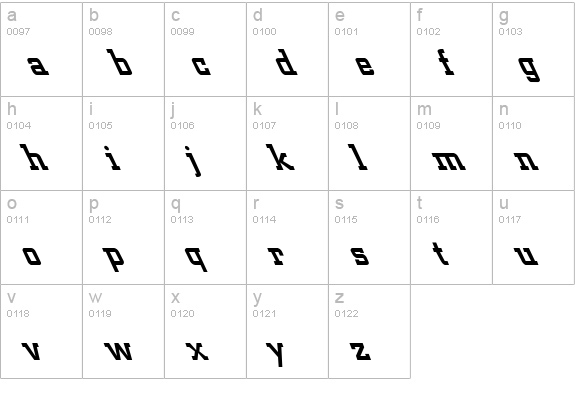 City Medium Extreme Lefty lowercase a-z preview