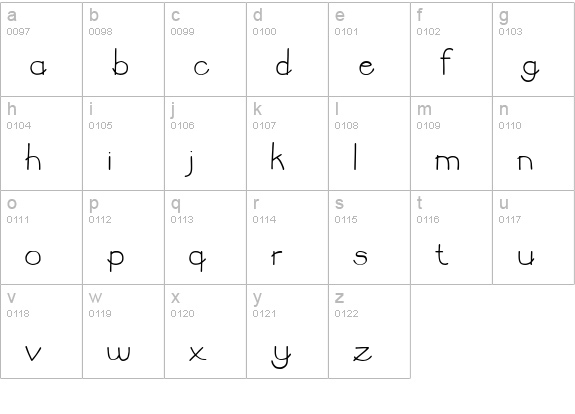 CK Alpha Boy lowercase a-z preview