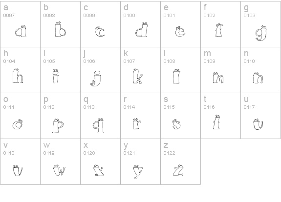 CK Baby Bug lowercase a-z preview