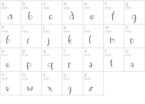 CK Bendy lowercase a-z preview