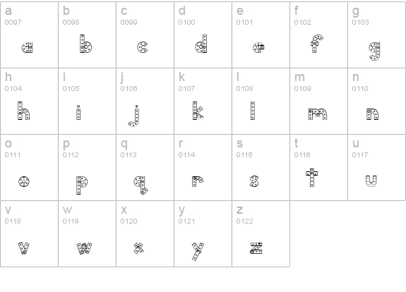 CK Bolted lowercase a-z preview