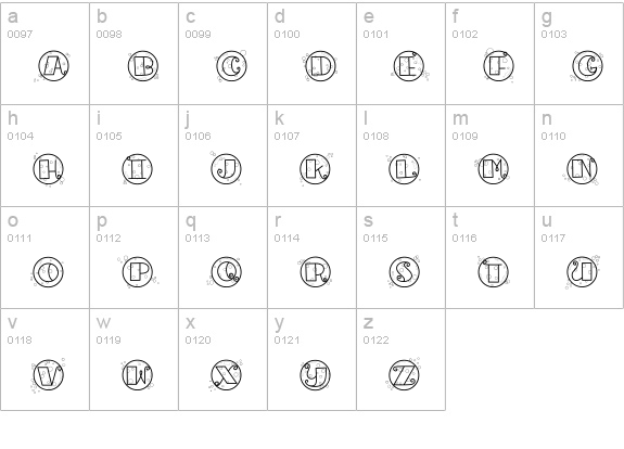 CK Bubbles lowercase a-z preview