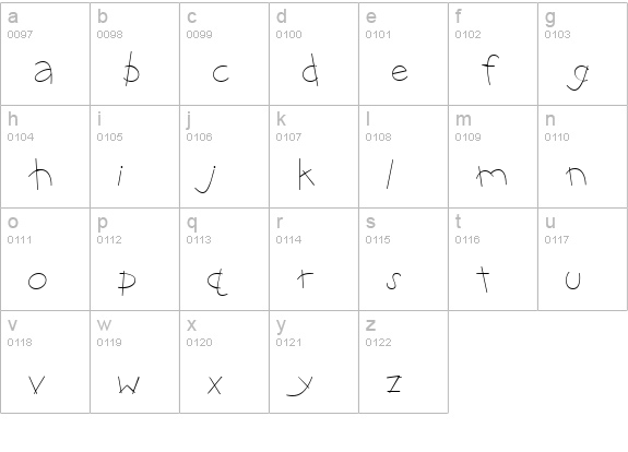 CK Camp lowercase a-z preview