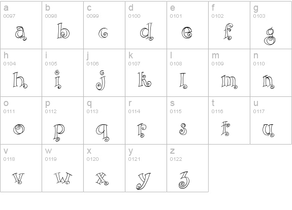 CK Celebration lowercase a-z preview
