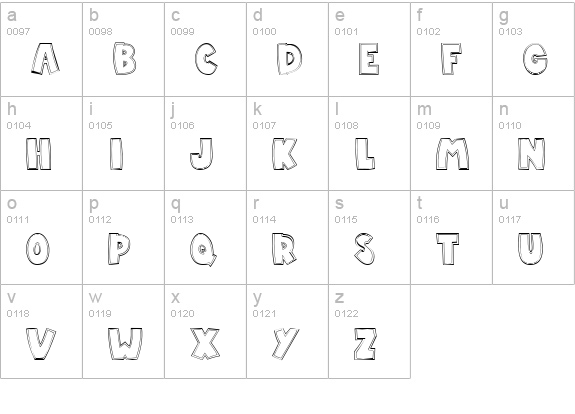 CK Christmas Berries lowercase a-z preview
