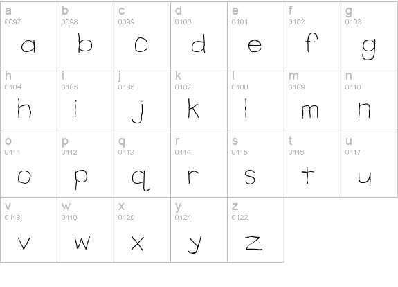 CK Crayons lowercase a-z preview