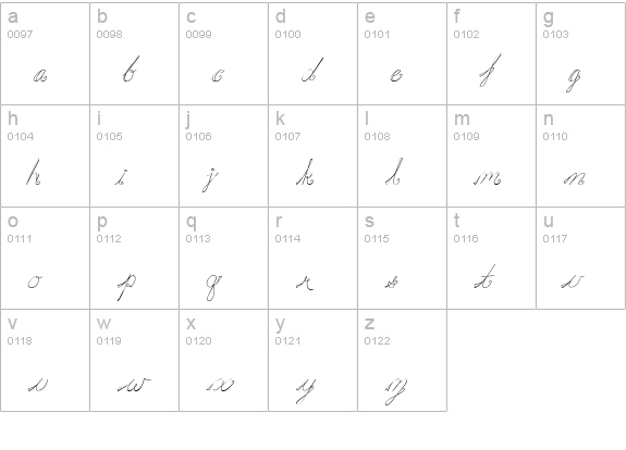 CK Day Dream lowercase a-z preview
