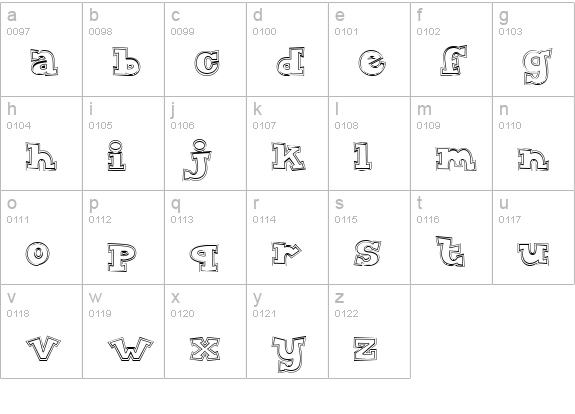 CK Fan Club lowercase a-z preview