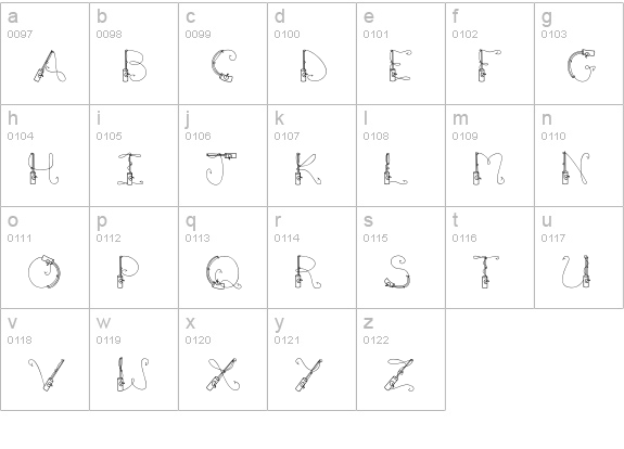 CK Fishing Pole lowercase a-z preview